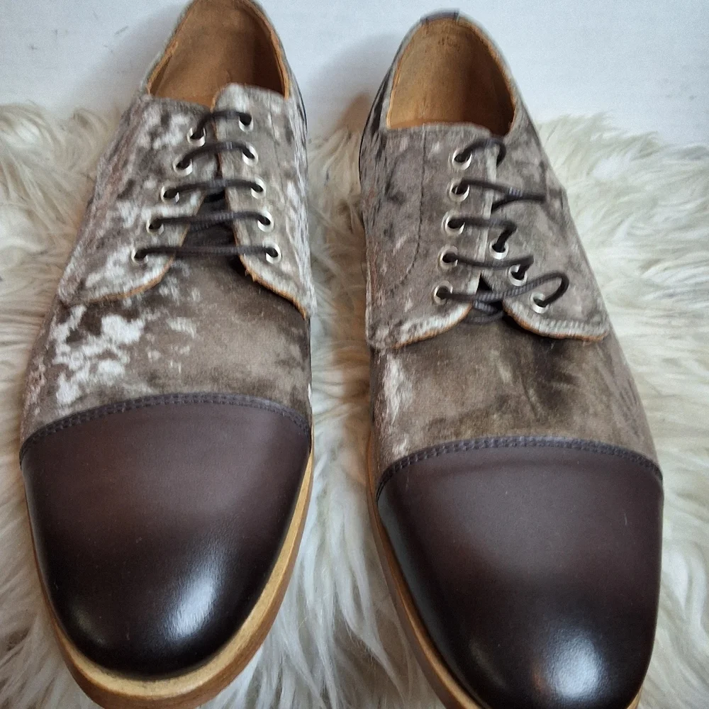 Taft Unisex Handmade Leather The Jack Tie Up Oxford M6 W8 EU39  NWOB